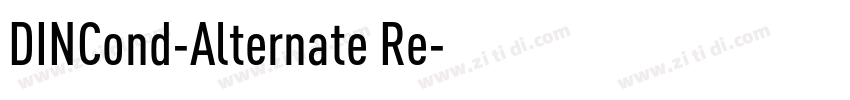 DINCond-Alternate Re字体转换